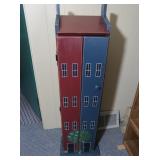 Handpainted "House" Cabinet 14x8.75x45"