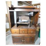 Vintage Wooden TV Stand, 53x29x16",Small Wooden