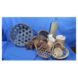 Wicker Baskets,Tissue Holder&more