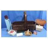 Wicker Baskets, Wooden Box,PaperTowel Holder&more