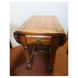 Wooden Dropleaf End Table 17.5Wx24.5Dx23"H(33"W