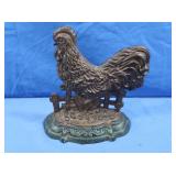 Iron Rooster Doorstop