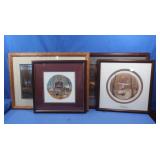2 Framed Pic of the Amish,signed
