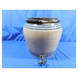 Vintage Crock Drink Pourer w/lid(Lid Broken
