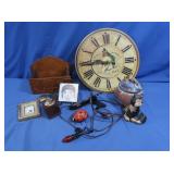 Circular Wall Clock, Wooden box,Ceramic Pot&more
