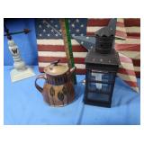 Tin Flag Wall Hanging 23.5x16.5", Tin Flag Star,