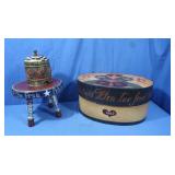 Handpainted Wooden Decorative Box 18x13.5x9",