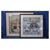 2 Framed Prints 28x24"&22x22" by Wysocki 664/11000