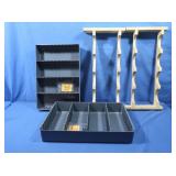 Unfinished Wine Bottle Rack&Plastic Storage Trays