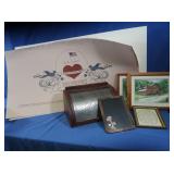 Punched Tin Breadbox 17x9.5x9.75", Charles Wysoki