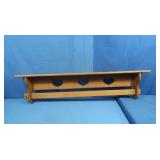 Wooden Blanket Rack/Shelf 48x5.5x11",Wall Mount