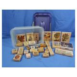 Wooden Inkpad Stamps