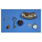 Sterling Pendants, Charms 42gr tw(some w/stones)