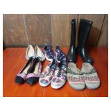 Ladies Rubber Boots Sz 9, Tennis Shoes, Dress