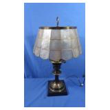 Brass Table Lamp w/Capiz Shell Shade