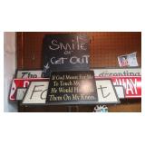 Asst. Wooden Signs-Metal Sign