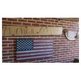 Home Decor-Wooden Watermelon 36x18",American
