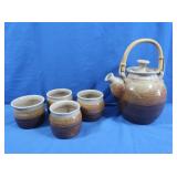 Ceramic Teapot&4 Mugs