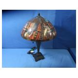 Metal Base,Stained Glass "cat" Table Lamp,works