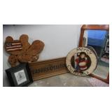 Hanging Mirror 23x35",Wooden Signs&Wall Hangings