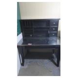 Wood Desk 48x28x29.5" w/Cubby Shelf