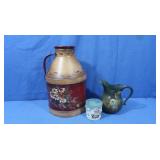 Handpainted Milk Churn, Handpainted