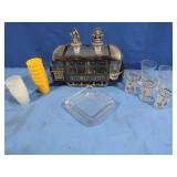 Vtg. San Francisco Trolley Car Decanter,Shot