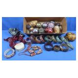 Handpainted Wooden Bracelets,Eggs,Pumpkins&More
