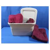 4 Bath Towels,Small Quilt&Quilt Squares
