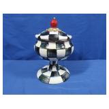 McKenzie Child Checkerboard Pedestal w/lid