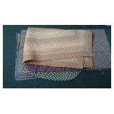 Braided Rug 60x36", door mats 46.5x24"&throw rugs