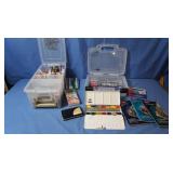 Art Supplies,Pens,Markers,pencils w/Containers