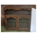 Wooden Hutch w/Glass Doors 36x12x36"