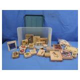 Wooden Inkpad Stamps