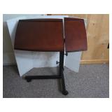 Wooden Adj. Laptop Cart 31x17.25"