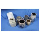 Large Mouth Vases,Small Crocks,Pewter Mug&More