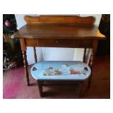 Decorative Table 36x17.5Wx33"H,Decorative Wooden