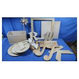 Unfinished Wood Pieces,Alphabet
