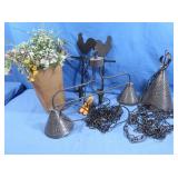 Punched Tin Hanging Lamps, Wall Mount Rooster