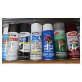 Shelf Contents-Spray Paint&Pipe Insulation