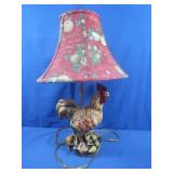 Rooster Based Table Lamp, 36"