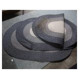 3 Braided Rugs 60x40.5,Stains&tears