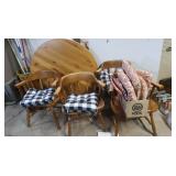 Wooden Round Table,48",Table Legs,4 Wooden