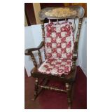 Decorative Wooden rocking Chair w/cushions