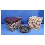 Handpainted Heart Box,Decorative Box&Clay Plate