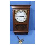 Vintage Elgin Wood Wall Clock