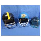 2 Football Helmets&"Hardhat" Construction Hat