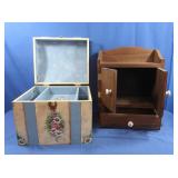 Small Wooden Chest w/Storage