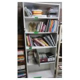 Wood Shelf 28x11.75x71.75"&Contents of one