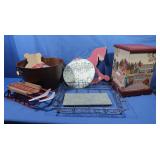 Decorative Box, Metal Basket Tray, Metal
